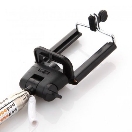 Z07-5 Plus Shutter Cable Self Picture Monopod for iOS and Android Black