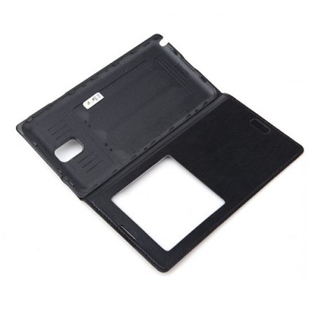 Protective Flip Cover Case for Samsung GALAXY Note 3 Smartphone Black