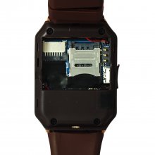 iCou I5 Smart Watch Phone 1.54 Inch Touch Screen Bluetooth Camera FM Brown