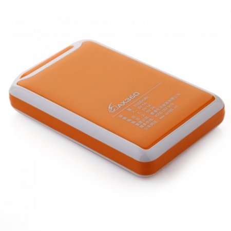 AX360 11000mAh Dual USB Power Bank for iPhone iPad Smartphone Oragne