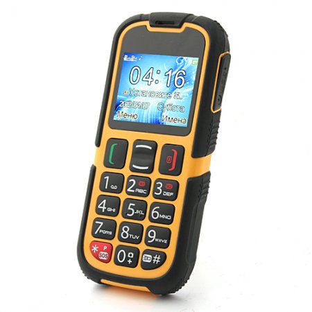 W28 IP67 Phone with Russian & English Nicedial Dual SIM Card Bluetooth Camera Torch SOS