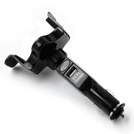 Carmount + Universal Charging For Smart Phone 360° Degrees Adjustable DC5V 1.5A