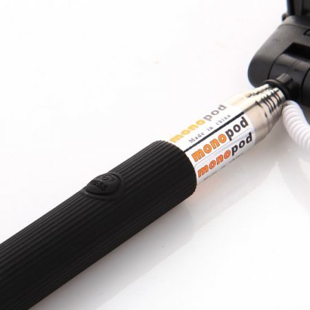 Z07-5 Plus Shutter Cable Self Picture Monopod for iOS and Android Black