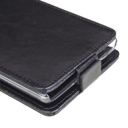 Leather Flip Case Cover for ThL W11 Smartphone Black