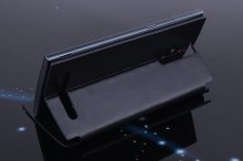 Leather Flip Cover Stand Case for Elephone G6 Smartphone Black