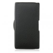 Magnetic Closure Protective Leather Case Cover for iPhone 4/4S Sony ST25i HTC ONE V Black