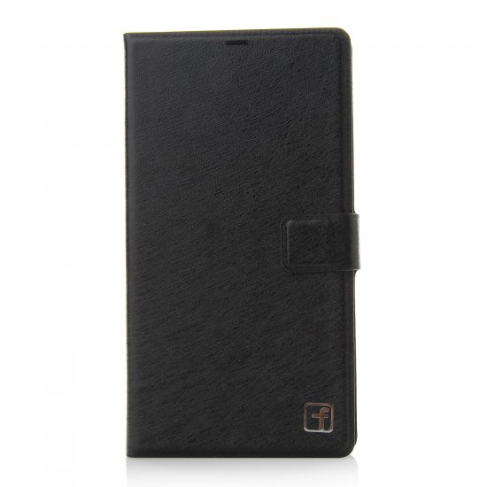 Fashion Leather Flip Cover Stand Case for MEIZU m1 note Smartphone Black