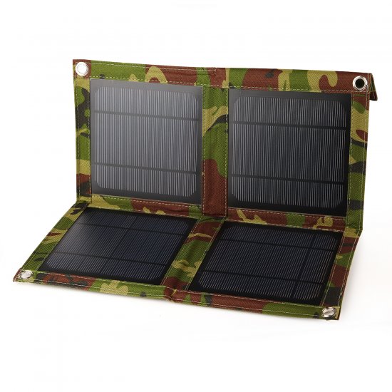 10W Foldable Portable Soalr Charger Bag For Digital Devices (4 Section)