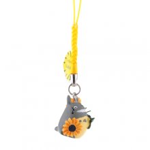 Funny and Vivid Totoro Style Resin Cellphone Pendant with Yellow Strap