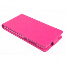 Leather Flip Cover Case Stand ZTE V5 MAX Smartphone Pink