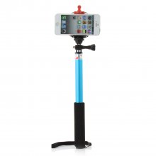 iht Mini Monopod Selfie Handheld Monopod Stick for iOS and Android Blue