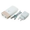 ADO KPOW8 Note 9000mAh QC2.0 Charge Power Bank + KWALL Power Adapter EU Plug White