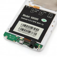 LCD Screen + Touch Panel for TianXin i9220/N8000 Smartphone White