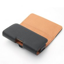 Magnetic Closure Protective Leather Case Cover for iPhone 4/4S Sony ST25i HTC ONE V Black