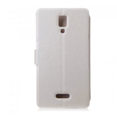 Fashion Flower Show Leather Stand Case Cover for Coolpad 7295C Smartphone White