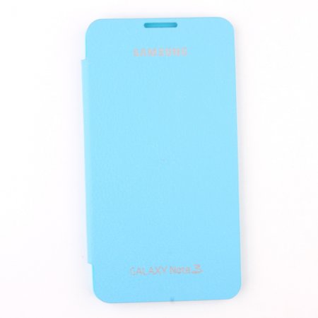 Portable Leather Flip Case Cover for Samsung Galaxy Note III Blue