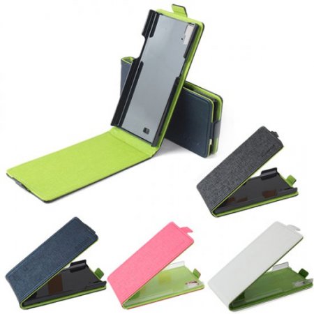 Protective Leather Flip Case Cover for THL T100 T100S Smartphone Color Random