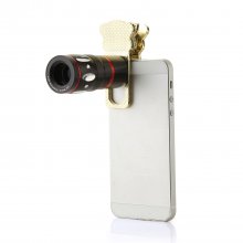 Universal 4in1 10X Telephoto lens + Wide angle Lens + Micro Lens + Fisheye Lens Black