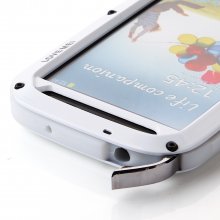 LOVE MEI Shockproof Waterproof Aluminum Metal Case For Samsung Galaxy S4 i9500 White