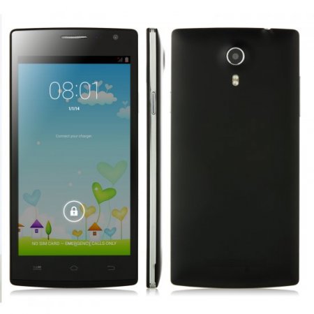 JIAKE Find 7 Smartphone Android 4.4 MTK6582 5.0 Inch Smart Wakeup Gesture Sensing Black