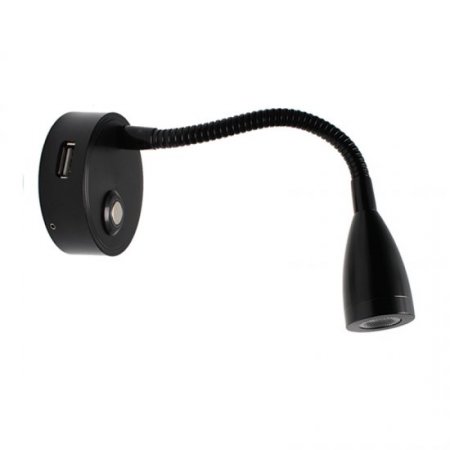 New 12V DC 3W Flexible Hose LED Light Modern LED RV Reading Light Hose Spotlight Yacht LED Light Caravan Energy Saving Light