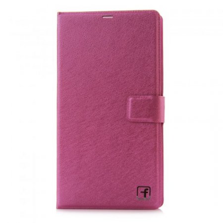 Fashion Leather Flip Cover Stand Case for MEIZU m1 note Smartphone Rosy
