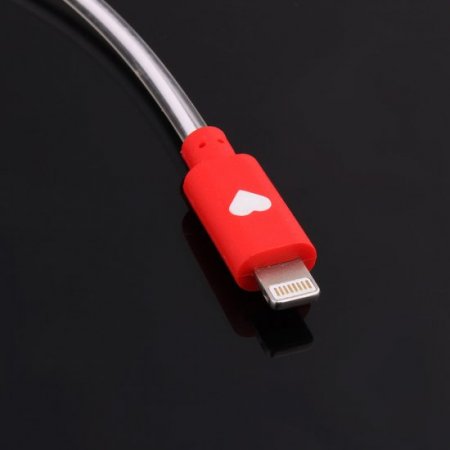 3-in-1 Colorful LED Light USB Charging Date Cable for iPhone iPad