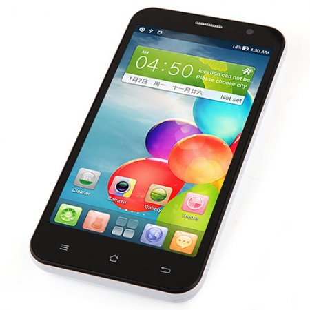 Mingren C1 Smartphone Android 4.2 MTK6589 Quad Core 5.3 Inch 3G GPS- Black & White