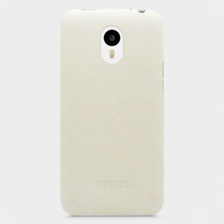 Original Leather Protective Back Cover Case for MEIZU m1 note Smartphone White