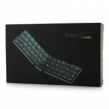 Flyshark iLepo 360 Foldable Metal Ultra-thin Bluetooth Keyboard Remote Camera Black