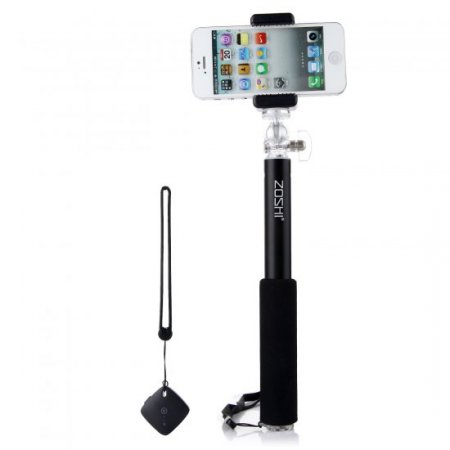 ZOSHI S1 Seleie Mini Bluetooth Monopod Selfie Stick for iOS Android Smartphones Black