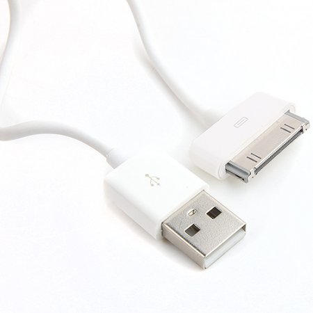 2-in-1 USA Standard Travel Charger Car Charge for iPad iPhone Smartphone -White