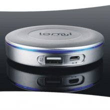 Lomui L441 4400mAh Circular Rotation Power Bank for Mobile Phone iPhone4 iPad 2 Color Random