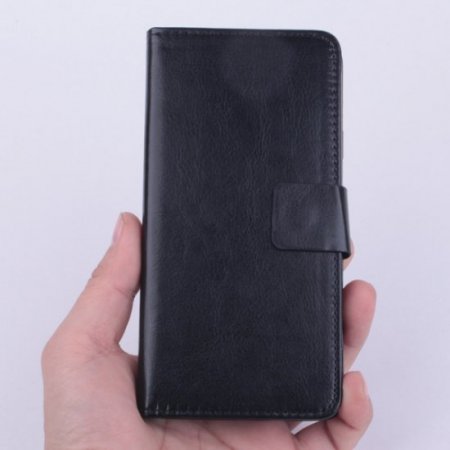 Flip Leather Cover Stand Case for ECOO E02 Pro Shinning Smartphone Black