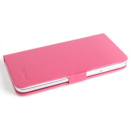 Fashion Leather Flip Case Cover for DOOGEE VOYAGER2 DG310 Smartphone Rosy