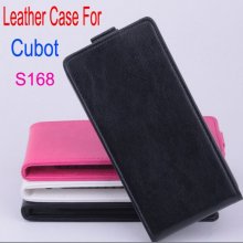 Protective PU Leather Flip Case for CUBOT S168 Smartphone Rosy