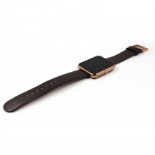 Zeblaze Rover Smart Watch Toughened OGS Panel MTK2501 BT4.0 Premium Leather Strap Gold