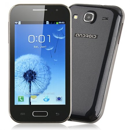 Mini 7100 Smart Phone Android 4.0 OS SC6820 1.0GHz 4.0 Inch 2.0MP Camera- Black