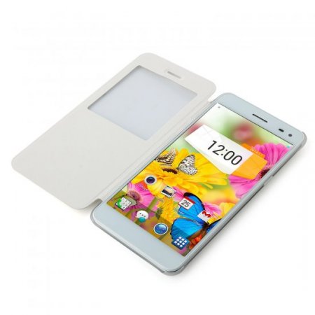 T6S Smartphone Android 4.4 MTK6582 3G NFC Finger Scanner 5.5 Inch HD Screen- White