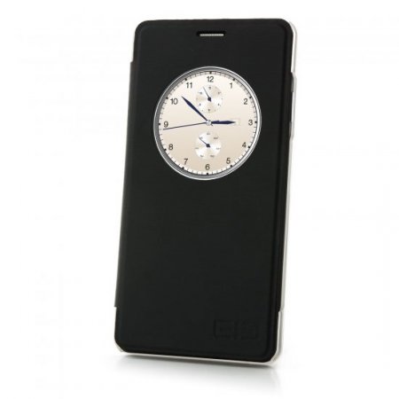 Original Protective Case S-View Flip Cover for Elephone P3000S P3000 Smartphone- Black