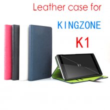 Fashion Leather Flip Case Cover for KINGZONE K1 Smartphone Black