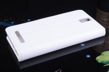 Flip Leather Cover Stand Case for ZOPO ZP998 Smartphone White