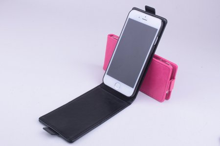 4.7Inch Protective PU Leather Flip Case for iPhone 6 Smartphone Black