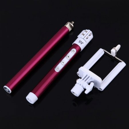 Multi-function Bluetooth Phone Photo-taking Monopod for iPhone Android Phone Rose