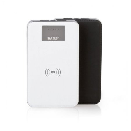 MOCREO 10000mAh Power Bank Qi-Enabled Single-Position Wireless Charger Charging Pad