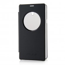 Original Leather Flip Cover Case for Mlais M52 Smartphone Black