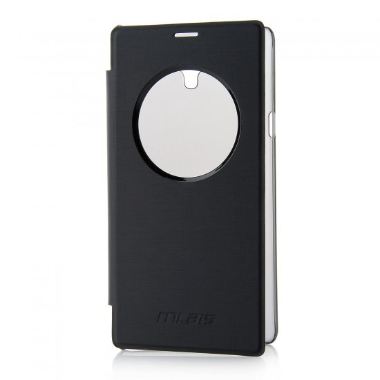 Original Leather Flip Cover Case for Mlais M52 Smartphone Black