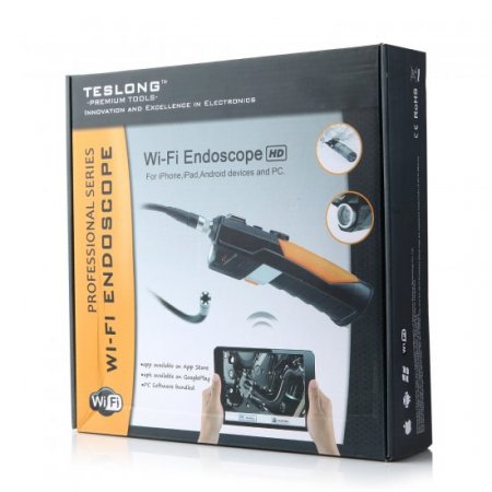 WF200 WiFi Endoscope Camera HD 2.0MP IP67 8.5mm Diameter 3M Cable for iOS Android