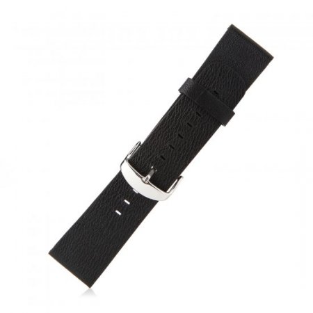 Top Layer Leather Buckle Watch Bands Straps For Apple Watch 38mm&42mm Black