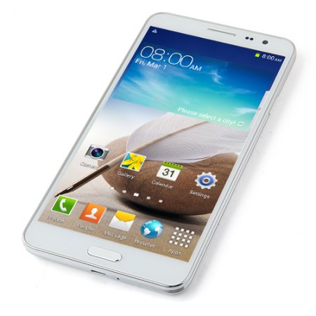 N3 Smartphone Android 4.2 MTK6589 Quad Core 5.7 Inch 1GB 8GB IPS HD Screen- White